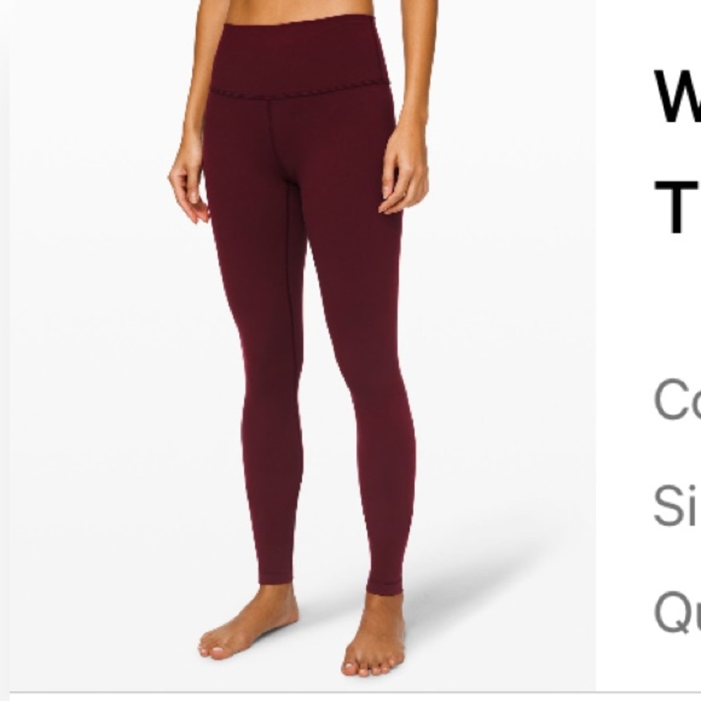 Lululemon wunder under high-rise tight 31”